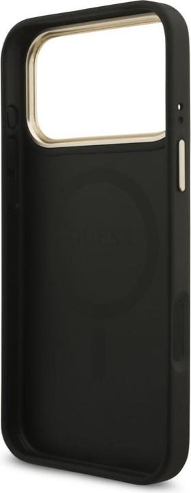 Produktbild Guess Case Magsafe 4G PU Leather Case With Triangle Logo And Gold Metal Camera Frame For iPhone 17 P (Apple iPhone 17 Pro Max)