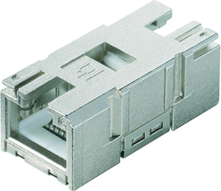 Actual product image Telegärtner STX V1 RJ45 coupling insert Cat.6 coupling, straight poles: 8P8C J80029A0010 J80029A0010 1 pc. (Network coupling)