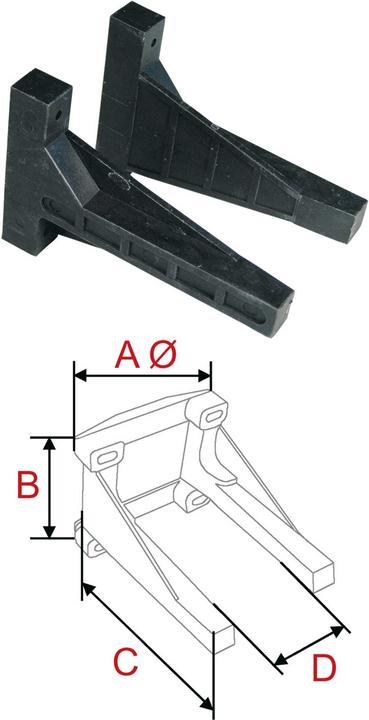 Produktbild Modellbau Lindinger motorträger uni -20ccm nylon