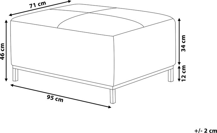 Actual product image Beliani Oslo (Sofa stool)