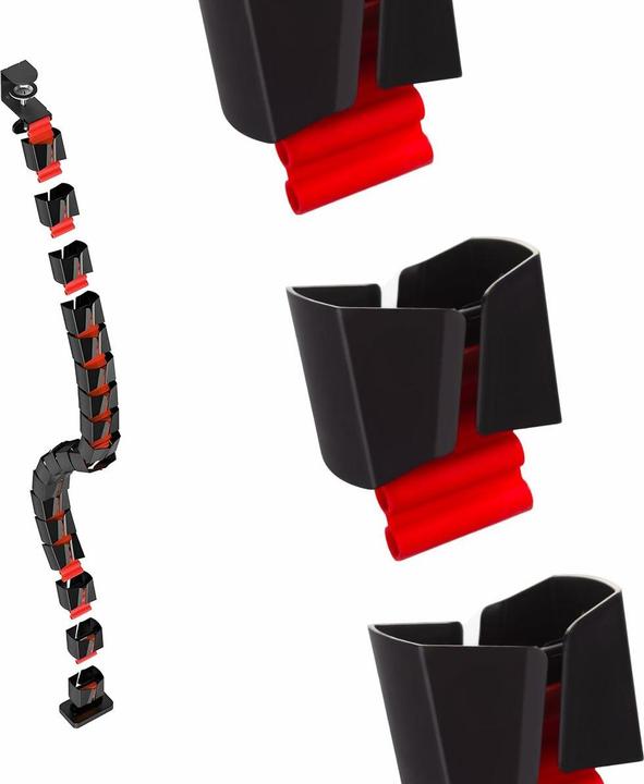 Image du produit NanoRS Nano Rs Organizer Kabli / Maskownica Do Biurka 1345mm Czarno Czerwony Rs125