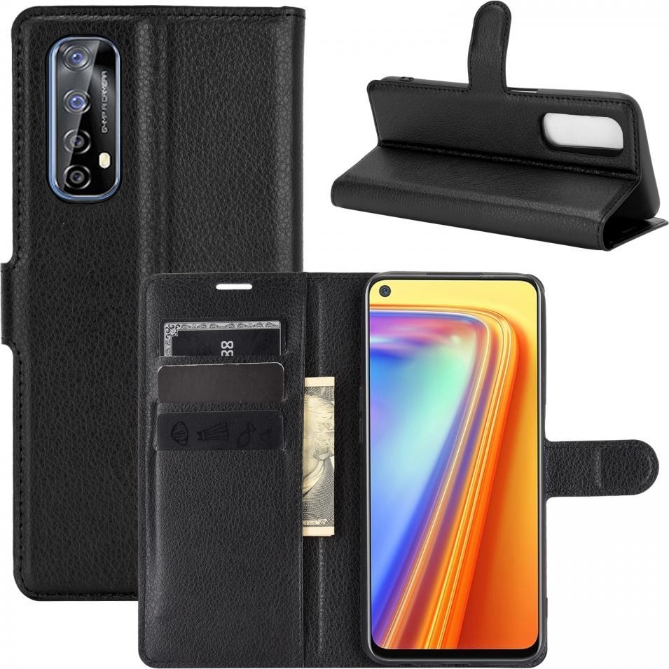 Screenguard Realme 7 Leather Guard Lederhülle (Realme 7), Smartphone Hülle, Schwarz