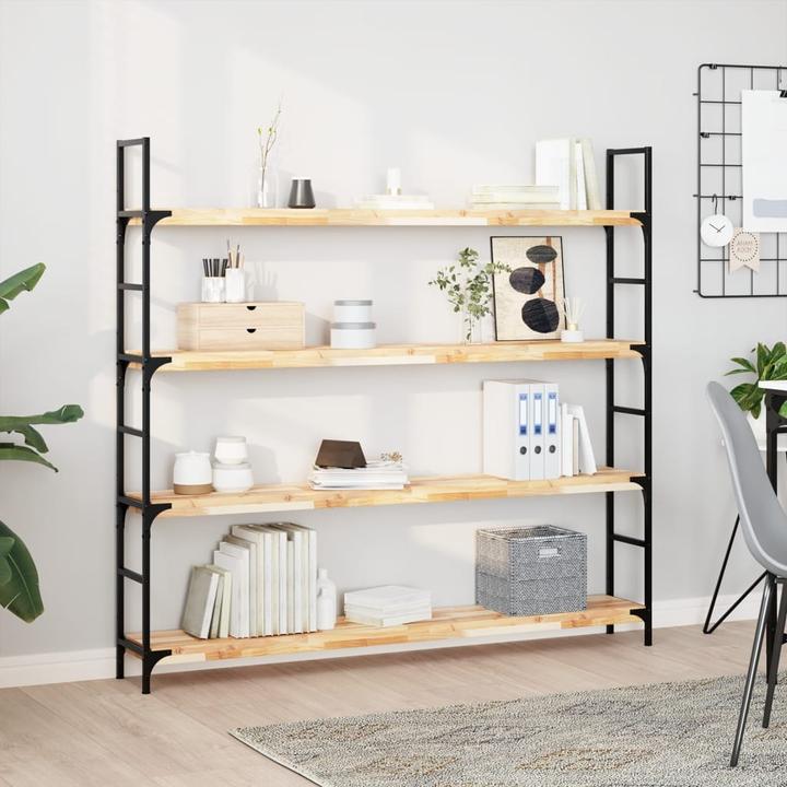 Productafbeelding VidaXL Acacia zwevende plank Onbehandeld (120 x 20 x 4 cm)