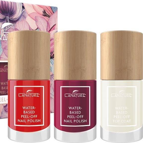 LaNature Waterbased Peel-Off Nail Polish Set