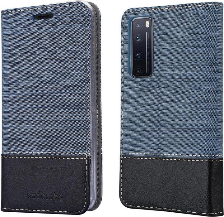 Produktbild Cadorabo Book Jeans Optik Cover (Huawei Nova 7 Pro 5G)