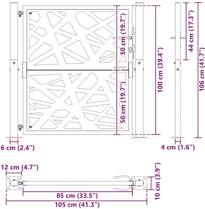 Image du produit vidaXL Gartentor