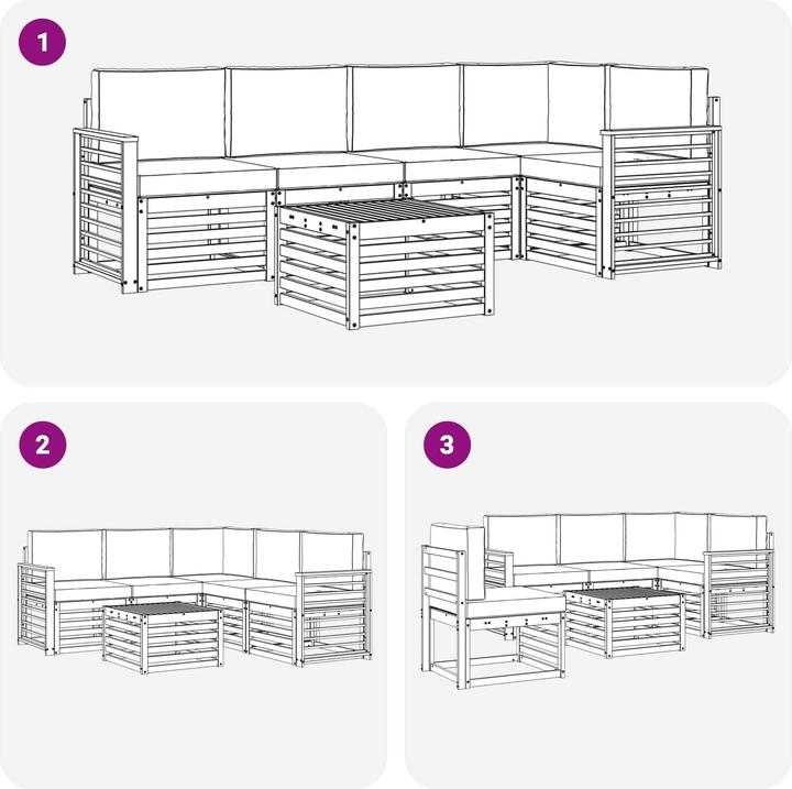 Produktbild vidaXL Outdoor-Sofa