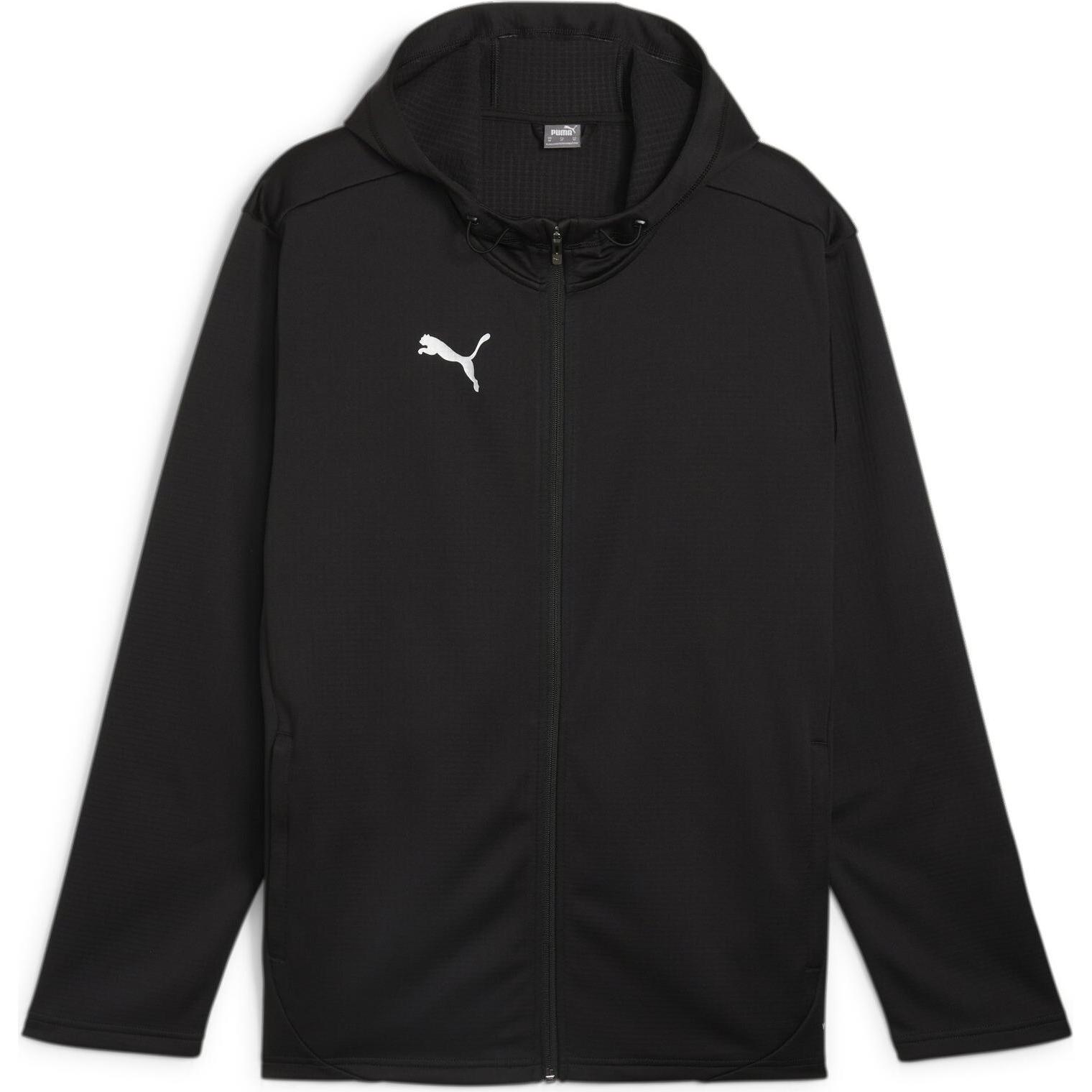 Puma, Herren, Laufjacke, teamFINAL Training Fleece Jkt (S), Schwarz, S