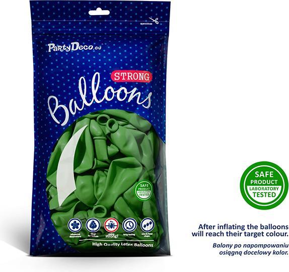 Produktbild Partydeco Strong Balloons 30cm, Pastel Bright Green (1 pkt / 100 pc.) (100 x)