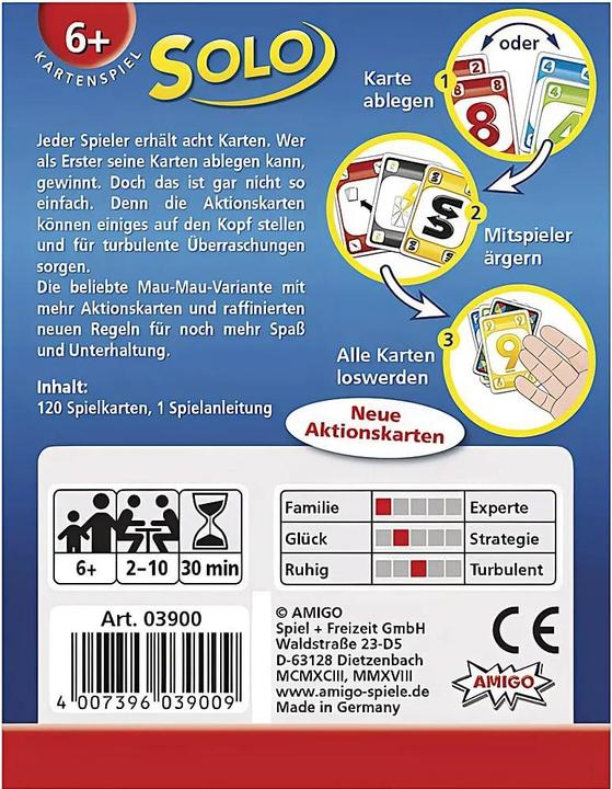 Image du produit Amigo Solo (Allemand, 2 - 10 Joueur)