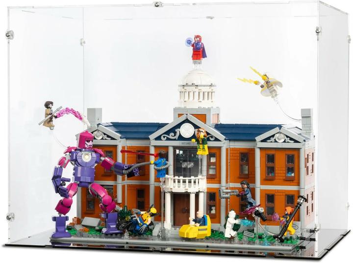 Immagine prodotto iDisplayit Display in acrilico per LEGO® 76294 X-Men: X-Mansion (con fondo nero)