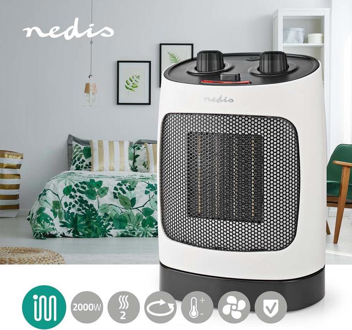 Actual product image Nedis Compact ceramic fan heater (2000 W)