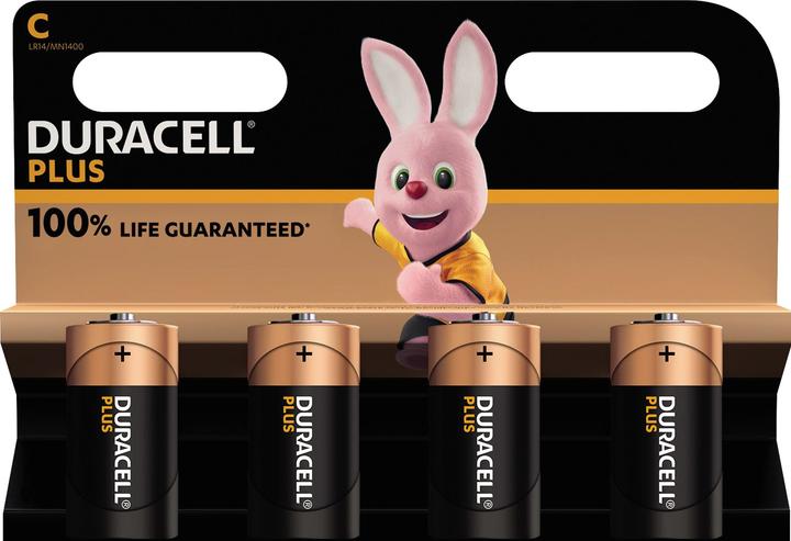 Duracell Plus (4 Stk., C, 7750 mAh)