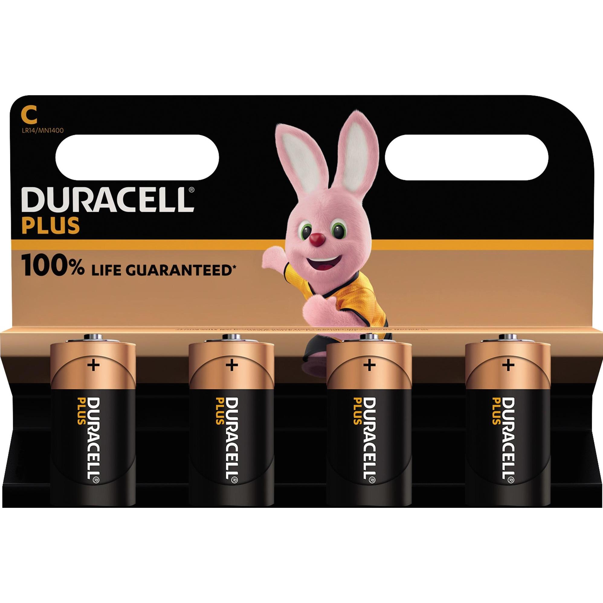 Duracell Inoltre (4 pz., C, 7750 mAh), Batterie + pile