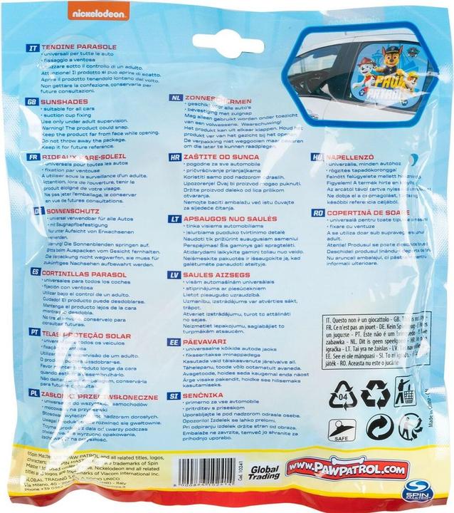 Actual product image Disney Paw Patrol - Car sun protection - blue - 2 pieces
