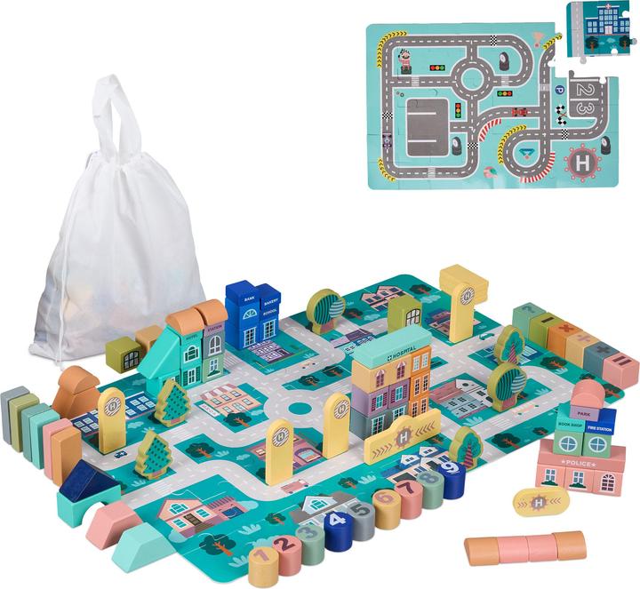 Produktbild Relaxdays Holzbausteine-Set