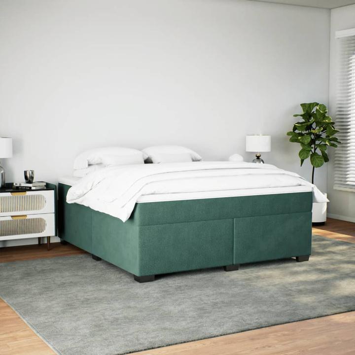 Produktbild vidaXL Bo x springbett mit Matratze 180 x 200 cm Samt (180 x 200 cm)