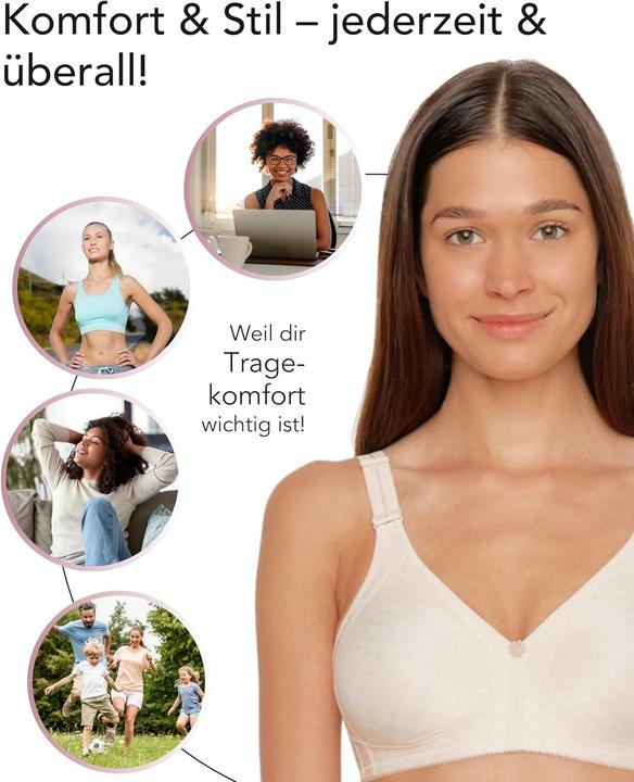 Produktbild Susa Comfort Plus Topsy BH ohne Bügel (Einzelpack, 75 C)