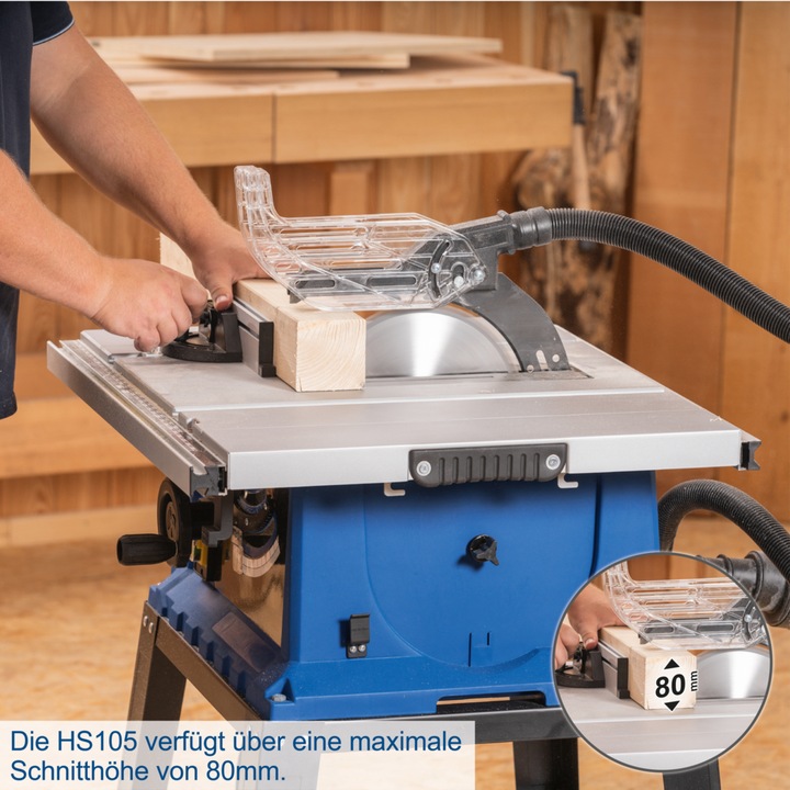 Image du produit Scheppach HS105 Scie circulaire de table 230V 50Hz 2000W - 255mm