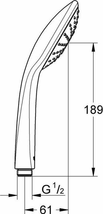 Actual product image Grohe Brausegriff Joy Eco (1 Beam type, 8.20 l/min)