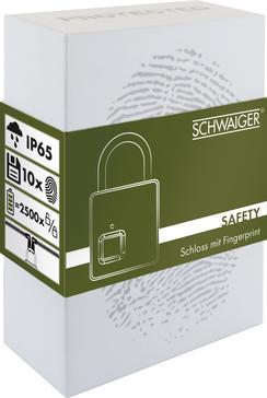 Actual product image Schwaiger Fingerprint lock