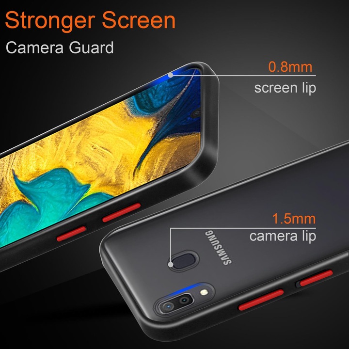 Image du produit Cadorabo Couverture mate hybride (TCL A30, Samsung Galaxy M10s, Samsung Galaxy A20)