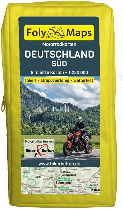 Produktbild FolyMaps Motorradkarten Deutschland Süd 1 : 250 000
