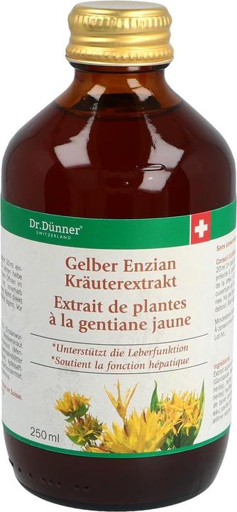 Actual product image Dr. Dünner Thin Yellow Gentian Herbal Extract Fl 250 ml (1 Piece, Liquid, 470 g)