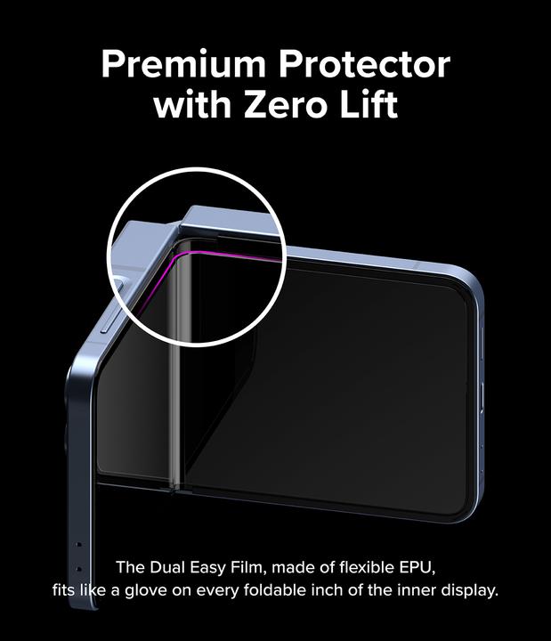 Actual product image Ringke Screen Protector for Galaxy Z Flip 6 3-in-1 PROTECTOR Dual Easy Film 2P + Cover Display 2P + Hinge D (1 Piece, Samsung Galaxy Z Flip6)