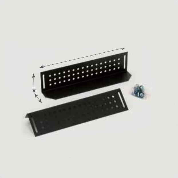 Triton RAB-NL-X07-X1 - una coppia di guide di scorrimento per armadio profondo 1100 mm (L - 880), nero, Accessori per armadio rack, Nero