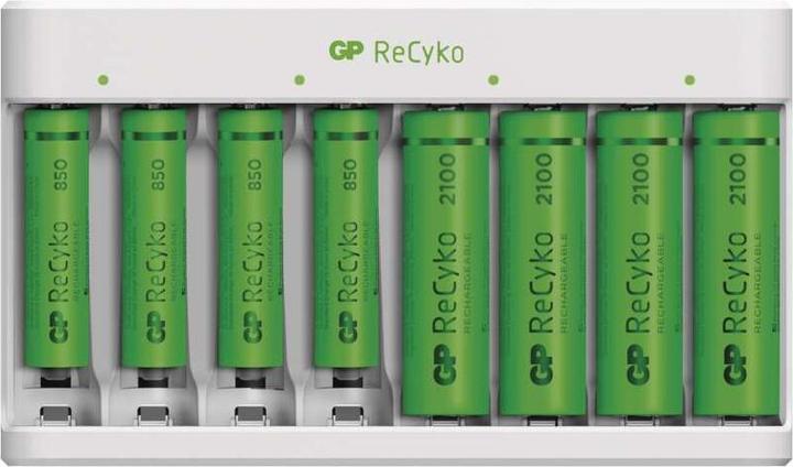Produktbild GP Batteries GP Battery USB Ladegerät 4 x ReCyko AA 2100 mAh 4 x ReCyko AAA 850 mAh (1 Stk., AAA, AA, 2100 mAh, Ladegerät inkl. Akku)