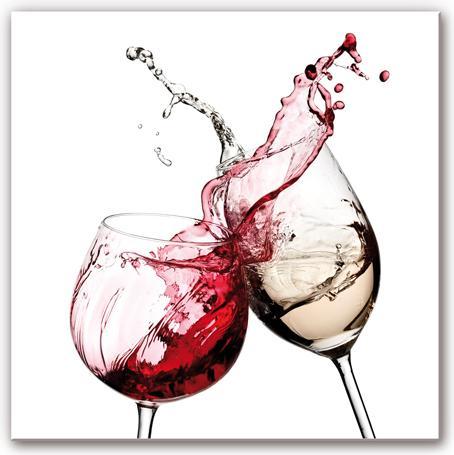 Image du produit Trenddeko Verres à vin - carrés (50 x 50 cm)