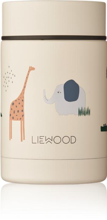 Actual product image Liewood Thermo Snackbox Nadja Edelstahl Safari Sandy Mix