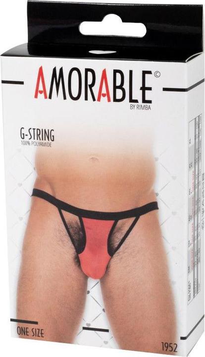 Productafbeelding Amorable by Rimba Offener String - One Size - Rot (Eén maat voor iedereen)