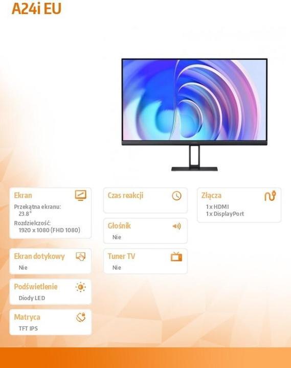 Actual product image Xiaomi A24i (1920 x 1080 pixels, 23.80")