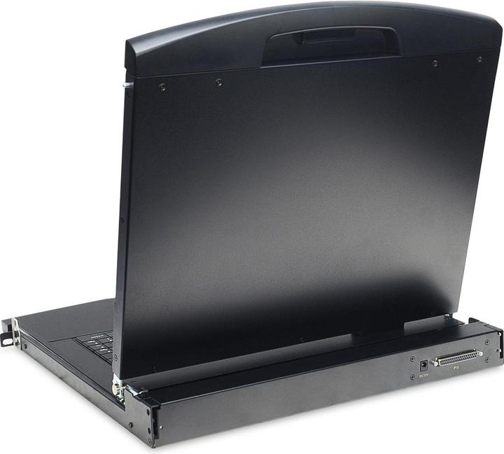 Produktbild Digitus Modulare Konsole mit 19" TFT (48,3cm), 8-Port KVM & Touchpad, UK Tastatur
