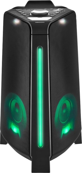 Immagine prodotto Medion MD 43552 Altoparlante Party nero (4 h, Corrente elettrica, Batteria ricaricabile)
