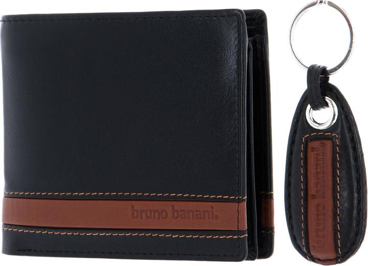 Actual product image Bruno Banani Gift Set Horizontal Wallet / Keychain Black