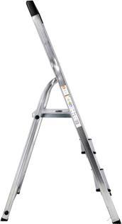 Productafbeelding Hailo Aluminium huishoudtrap met 3 treden (Trapladder, 136 cm)
