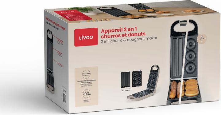 Actual product image Livoo 2 in 1 churro and doughnut maker