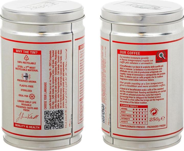 Image du produit Lucaffe Decaffeinato (Torréfaction moyenne, 250 g)