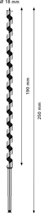 Produktbild Bosch Professional Zubehör PRO Wood Holzschlangenbohrer, 18 x 470 x 600 mm (11.1 mm)