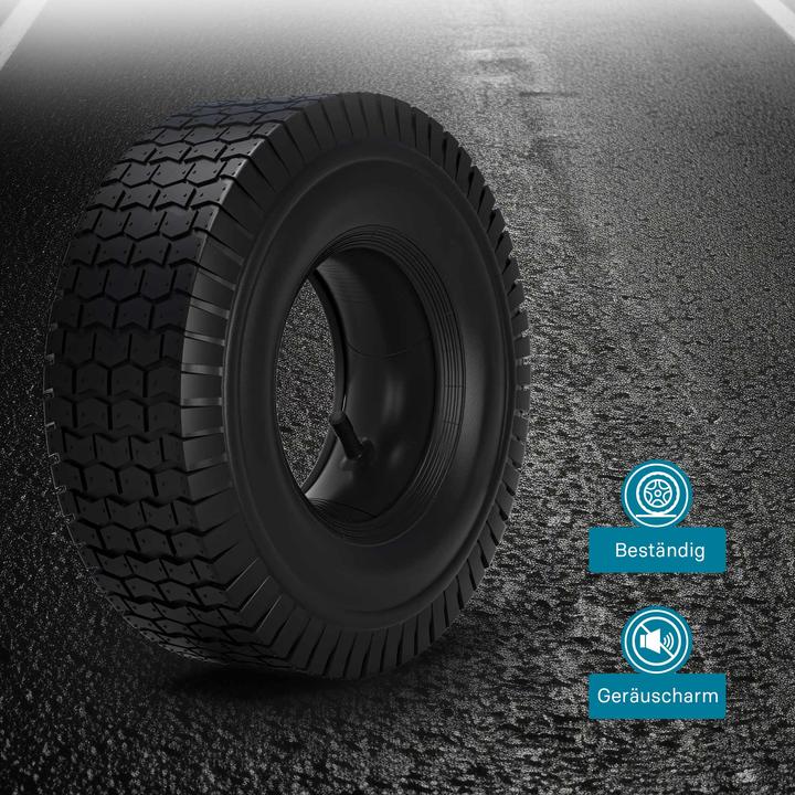 Produktbild Wiltec Reifen für den Aufsitzmäher 16x6.50-8 4pr mit Schlauch und geradem Ventil (Rasenmäher, Rasentraktor, Gartenmaschinen Ersatzteile)