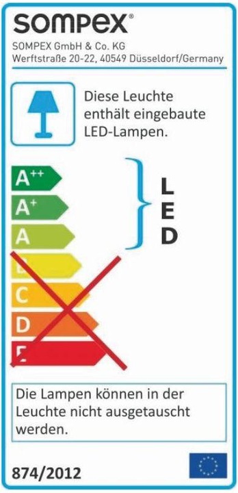 Energie-Label Villeroy & Boch Seoul 2.0 (185 lm)