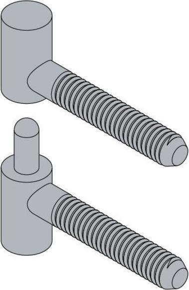 Produktbild Hettich Einbohrband 8x28 mm vernickelt, 2 Stck