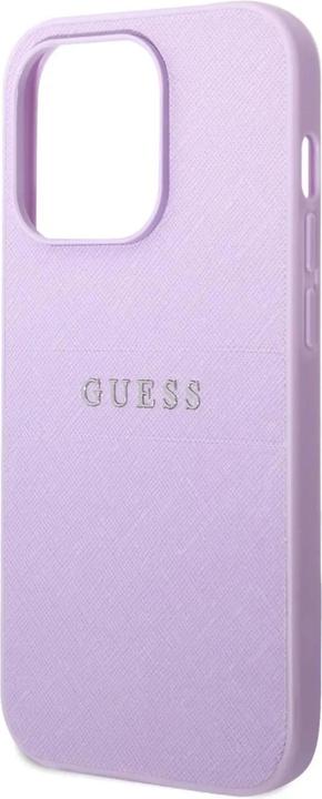 Actual product image Guess GUHCP14LPSASBPU iPhone 14 Pro 6.1" fioletowy/purple Saffiano Strap (Apple iPhone 14 Pro)