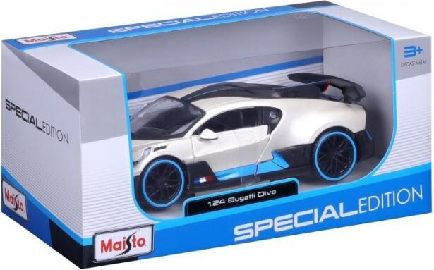 Actual product image Maisto Bugatti Divo 1/24 white metallic