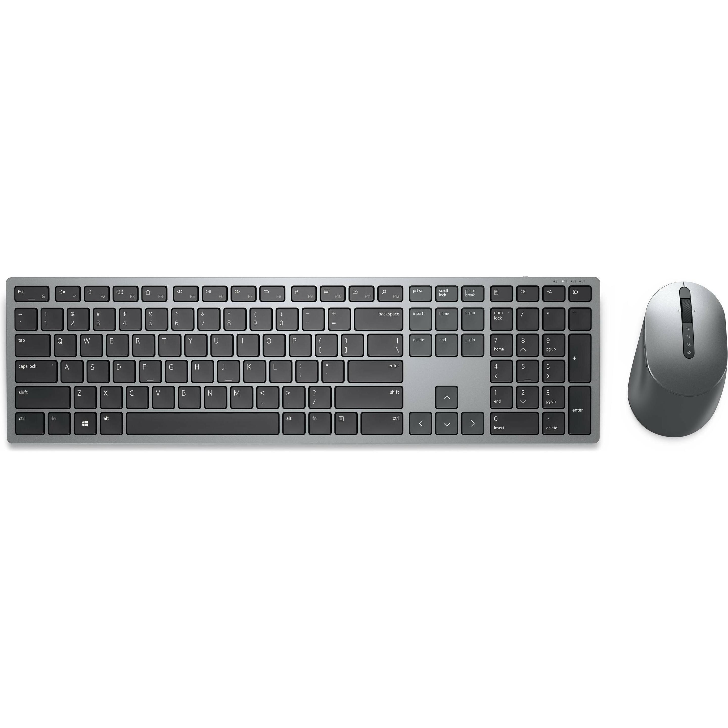 Dell KM7321W (US, Kabellos), Tastatur, Grau