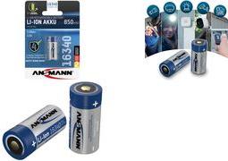 Productafbeelding Ansmann 16340 Li-Ion accu 850mAh 3,6V standaard versie (1 Pcs., C, 850 mAh)