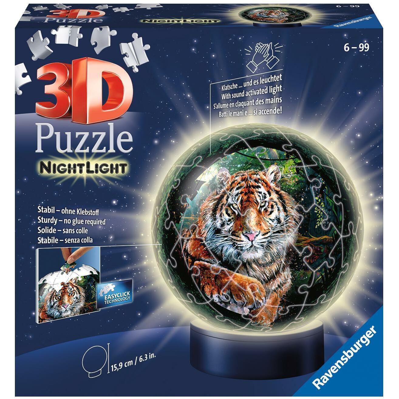 Ravensburger Nachtlicht- Raubkatzen (72 Teile)